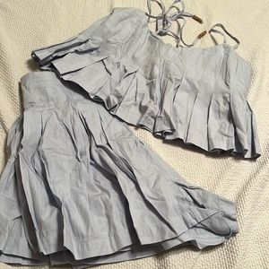 FREE PEOPLE mikki set light blue